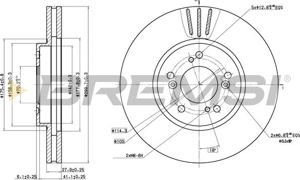 Bremsi CD8175V - Kočioni disk www.molydon.hr