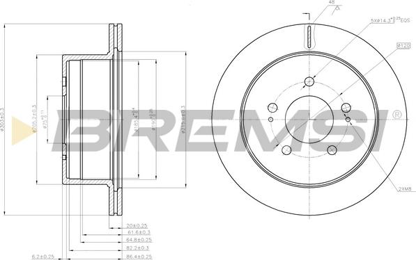 Bremsi CD8170V - Kočioni disk www.molydon.hr