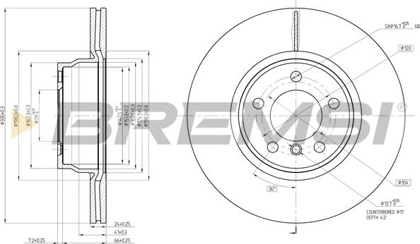 Bremsi CD8315V - Kočioni disk www.molydon.hr