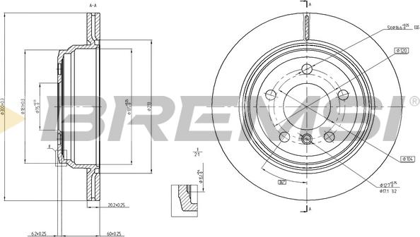 Bremsi CD8313V - Kočioni disk www.molydon.hr