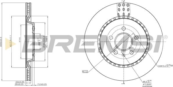 Bremsi CD8383V - Kočioni disk www.molydon.hr