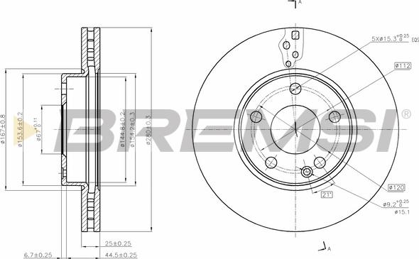 Bremsi CD8334V - Kočioni disk www.molydon.hr