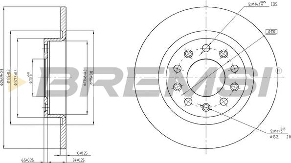 Bremsi CD8333S - Kočioni disk www.molydon.hr