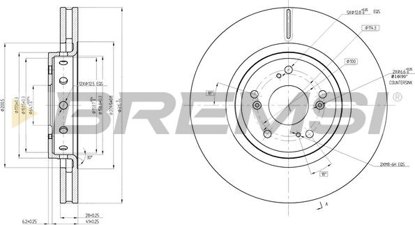 Bremsi CD8209V - Kočioni disk www.molydon.hr