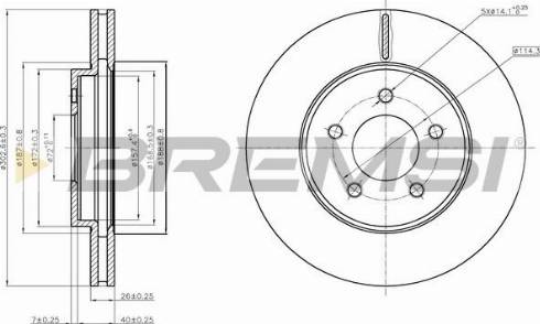 Bremsi CD8206V - Kočioni disk www.molydon.hr