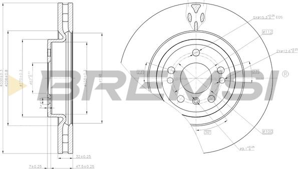 Bremsi CD8203V - Kočioni disk www.molydon.hr