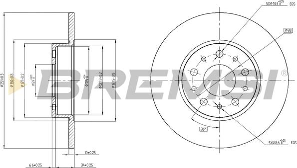 Bremsi CD8286S - Kočioni disk www.molydon.hr