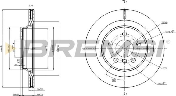 Bremsi CD8763V - Kočioni disk www.molydon.hr