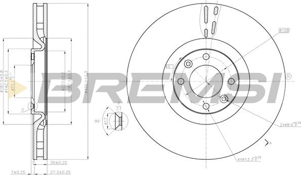 Bremsi CD7999V - Kočioni disk www.molydon.hr