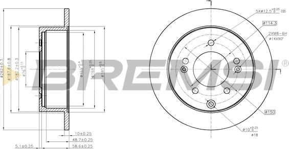 Bremsi CD7945S - Kočioni disk www.molydon.hr