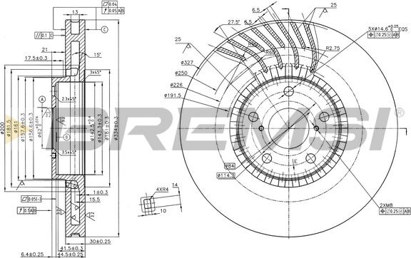 Bremsi CD7957VRD - Kočioni disk www.molydon.hr