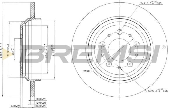 Bremsi CD7964S - Kočioni disk www.molydon.hr