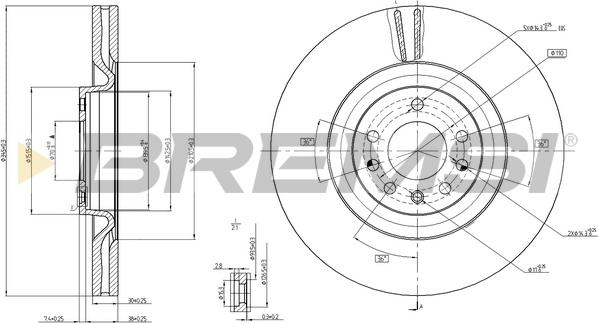 Bremsi CD7909V - Kočioni disk www.molydon.hr