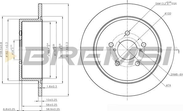 Bremsi CD7903S - Kočioni disk www.molydon.hr