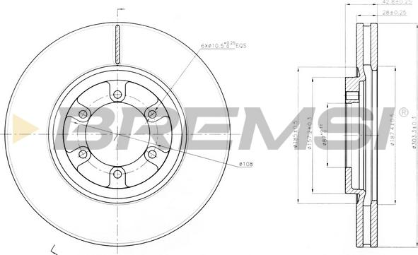 Bremsi CD7902V - Kočioni disk www.molydon.hr