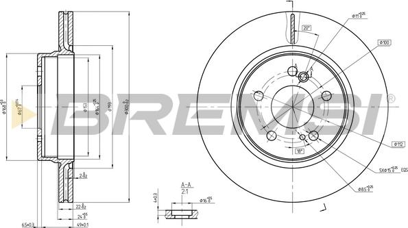 Bremsi CD7907V - Kočioni disk www.molydon.hr