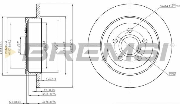 Bremsi CD7911S - Kočioni disk www.molydon.hr