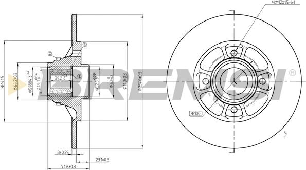 Bremsi CD7984S - Kočioni disk www.molydon.hr