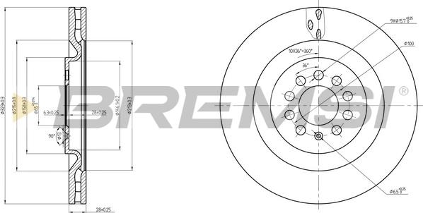 Bremsi CD7985V - Kočioni disk www.molydon.hr