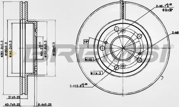 Bremsi CD7939V - Kočioni disk www.molydon.hr