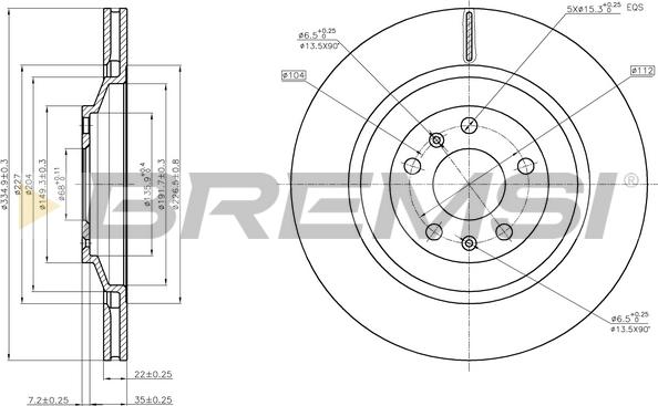 Bremsi CD7935V - Kočioni disk www.molydon.hr