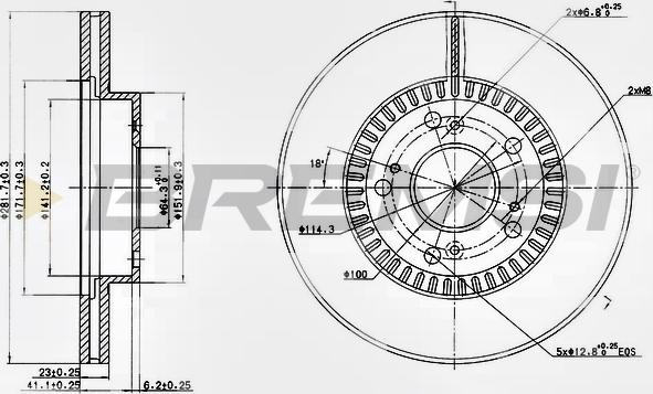 Bremsi CD7496V - Kočioni disk www.molydon.hr