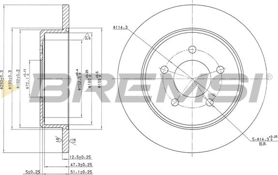 Bremsi CD7492S - Kočioni disk www.molydon.hr