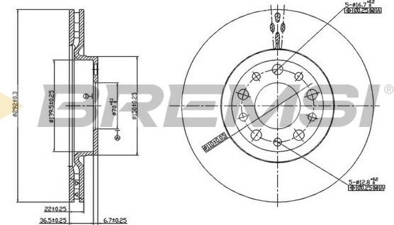 Bremsi CD7454V - Kočioni disk www.molydon.hr