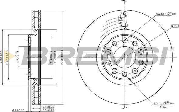 Bremsi CD7451V - Kočioni disk www.molydon.hr