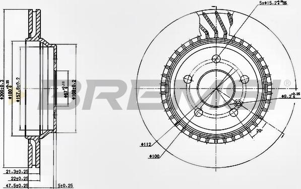 Bremsi CD7457V - Kočioni disk www.molydon.hr