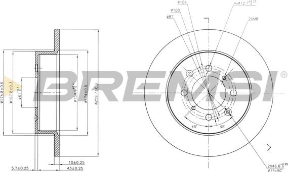 Bremsi CD7466S - Kočioni disk www.molydon.hr