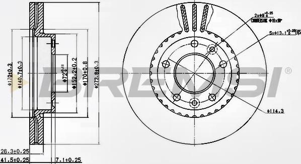 Bremsi CD7460V - Kočioni disk www.molydon.hr