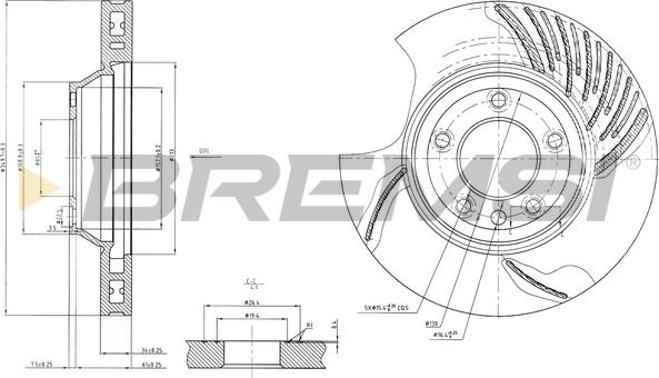 Bremsi CD7408VLS - Kočioni disk www.molydon.hr