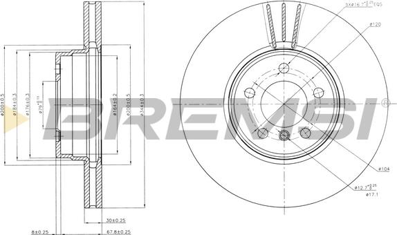 Bremsi CD7411V - Kočioni disk www.molydon.hr