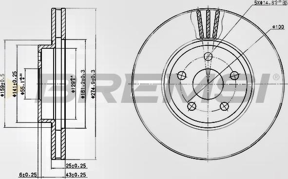 Bremsi CD7484V - Kočioni disk www.molydon.hr