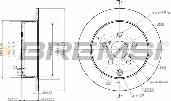 Bremsi CD7485S - Kočioni disk www.molydon.hr