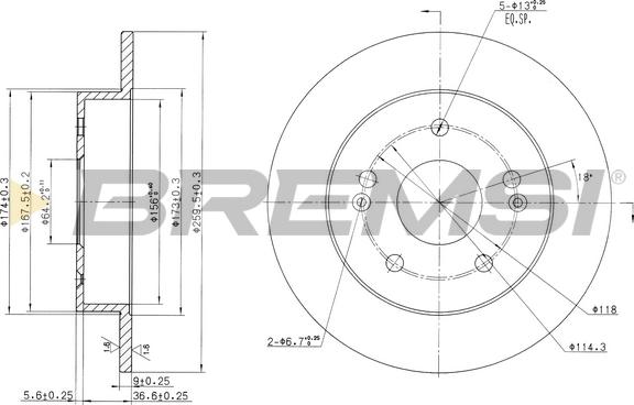 Bremsi CD7483S - Kočioni disk www.molydon.hr