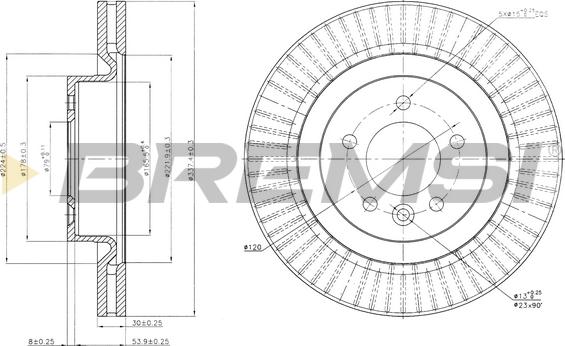 Bremsi CD7432V - Kočioni disk www.molydon.hr