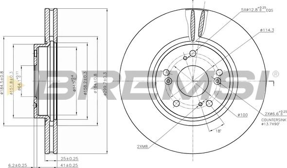 Bremsi CD7424V - Kočioni disk www.molydon.hr