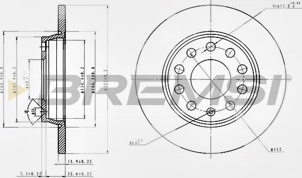 Bremsi CD7425S - Kočioni disk www.molydon.hr