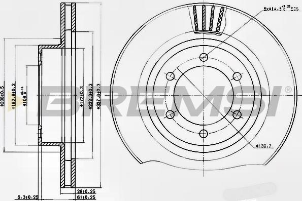 Bremsi CD7594V - Kočioni disk www.molydon.hr