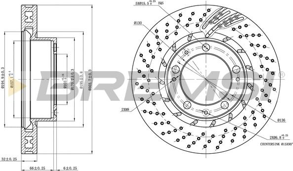 Bremsi CD7592VRD - Kočioni disk www.molydon.hr