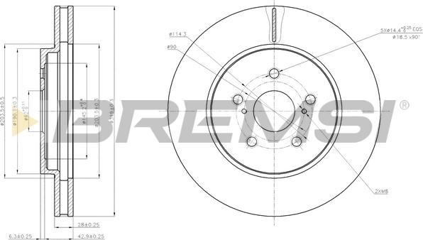 Bremsi CD7544V - Kočioni disk www.molydon.hr