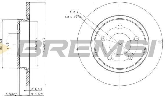 Bremsi CD7546S - Kočioni disk www.molydon.hr