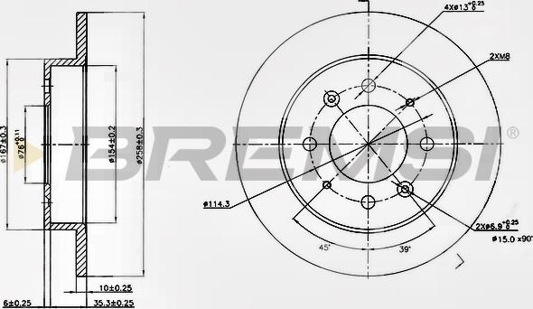 Bremsi CD7541S - Kočioni disk www.molydon.hr