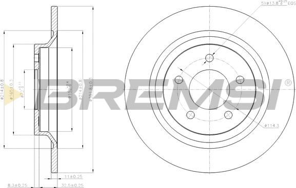 Bremsi CD7547S - Kočioni disk www.molydon.hr