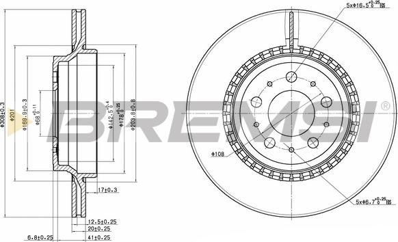 Bremsi CD7551V - Kočioni disk www.molydon.hr