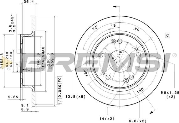 Bremsi CD7558S - Kočioni disk www.molydon.hr