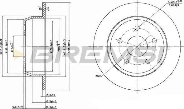 Bremsi CD7553S - Kočioni disk www.molydon.hr