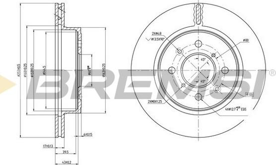 Bremsi CD7509V - Kočioni disk www.molydon.hr